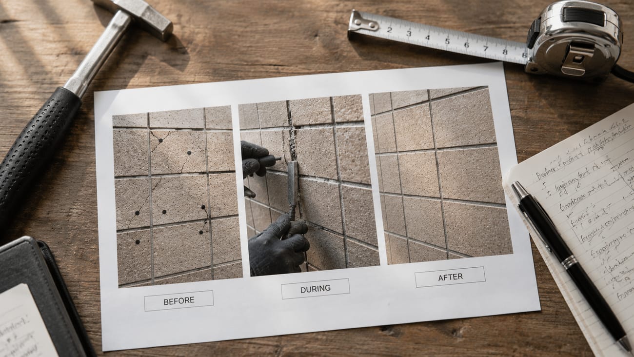 写真を整理した記録資料
